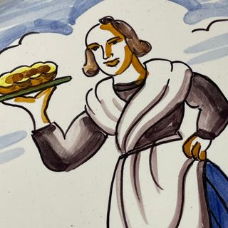 2 Platos Cerámica Española