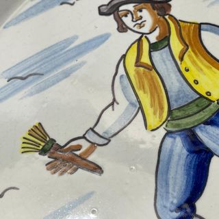 2 Platos Cerámica Española