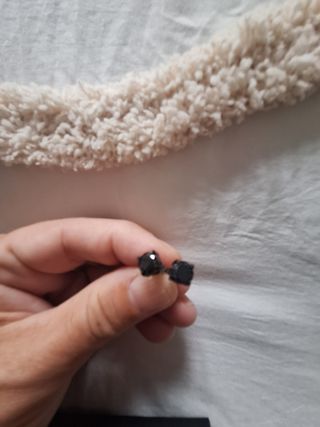 Pendientes Lotus hombre - negros