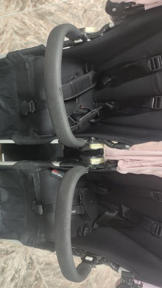 Bugaboo gemelar negro