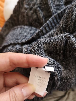 Camisola Cinzenta/preta de Homem - Quentinha