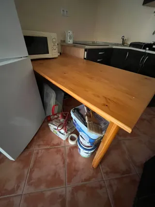 Mesa madera pino - marrón