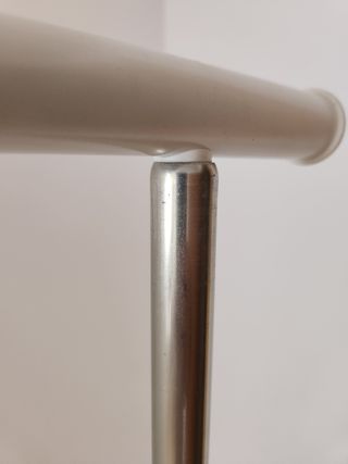 Perchero blanco metalico