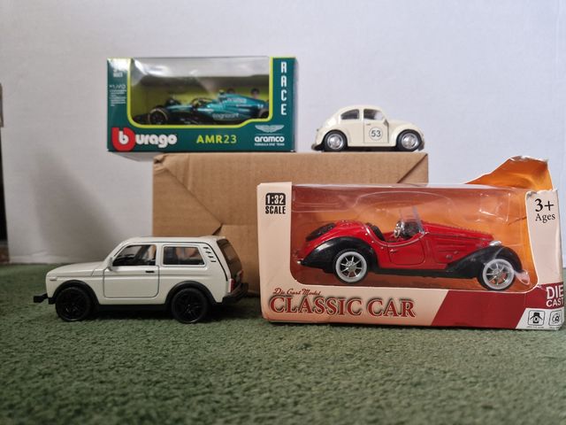 Pack 3 coches escala: miniatura
