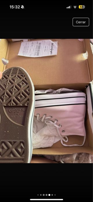 Converse plataforma rosa