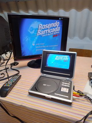 DVD Portátil con tv y lector usb