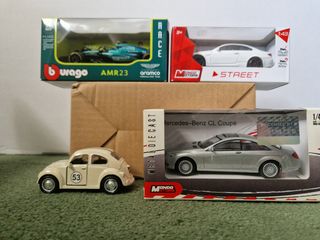 Pack 4 coches a escala