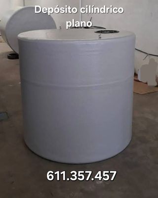 Depósito cilíndrico bases planas