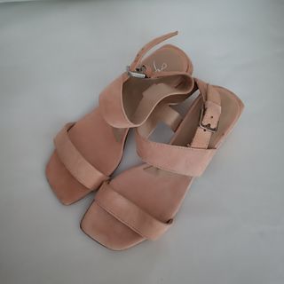 Tacones rosa | Sandalias tacón bajo