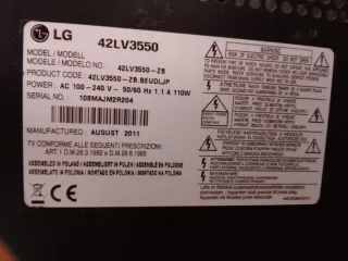 TV LED DE 42"  MARCA LG. CON INSTRUCCIONES