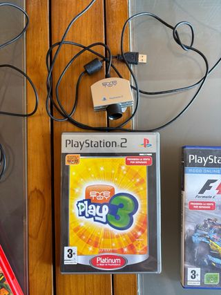 Pack PS2 (PlayStation 2) negra + 4 juegos