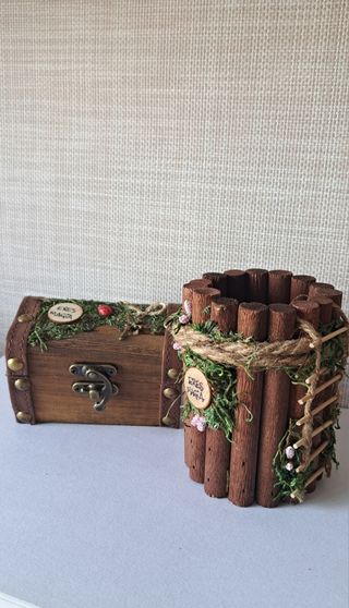 Porta-bolis + cofre artesanal /Pack