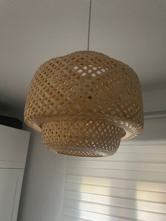 Lámpara mimbre - colgante