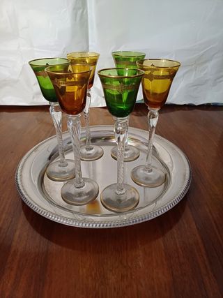 Copas de cristal antiguas