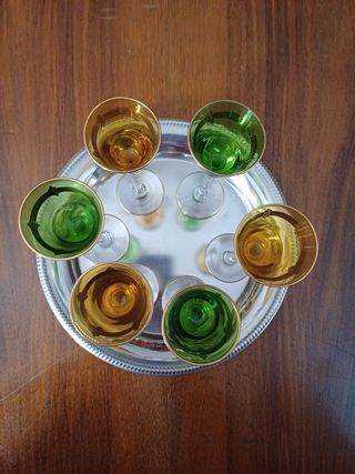 Copas de cristal antiguas