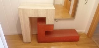 Recibidor moderno - Rojo y blanco