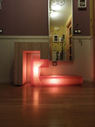 Recibidor moderno - Rojo y blanco