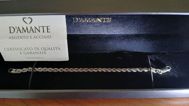 Bracciale Argento D'AMANTE - Corda
