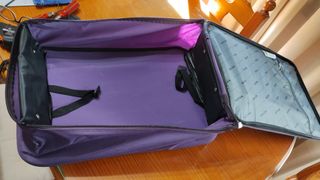 2 Maletas viaje - Morada y estampada 