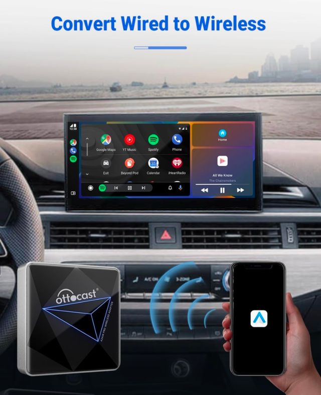 OTTOCAST A2AIR: Adaptador inalámbrico Android Auto