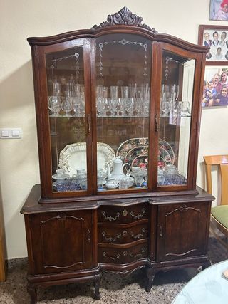 Vitrina antigua madera - Mueble clásico