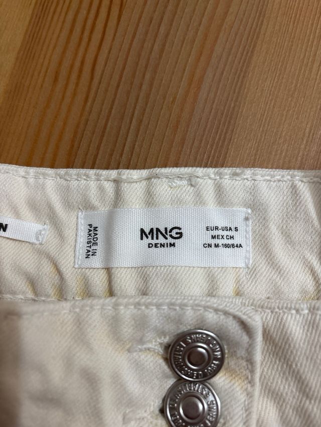 gonna estiva Jeans Mango panna Tg S