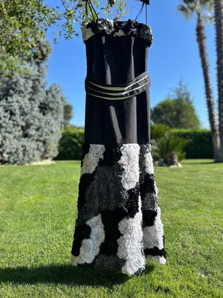 Vestito Carla Ruiz Tg40 - Bianco,Nero,Grigio 