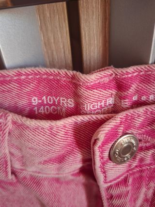 Shorts rosa niña 8 años