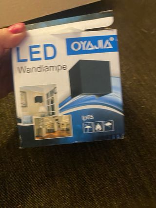 Aplique LED OYAJIA - Negro