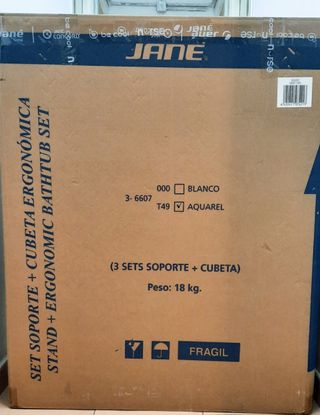 Bañera bebé con patas plegables Jané Squid Aquarel