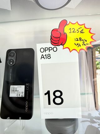 OPPOA18 128gb - Smartphone Negro