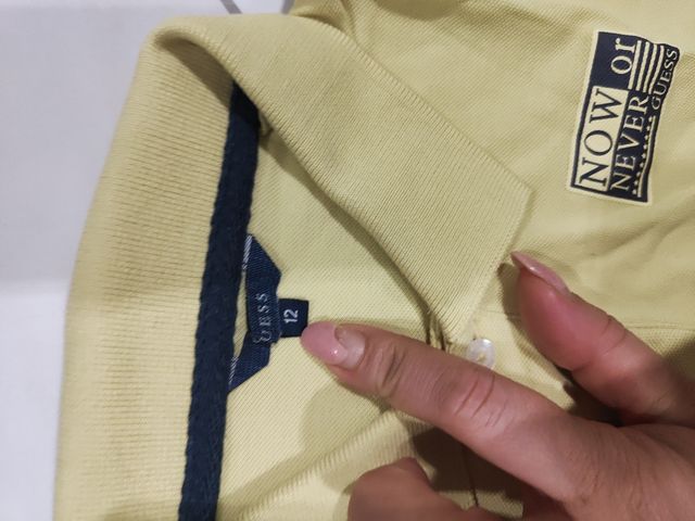 Polo Guess bambino giallo