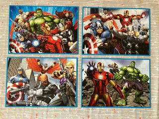 4 Puzzles Avengers Marvel