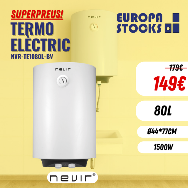 Termo eléctrico Nevir 80L - 1500W