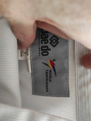 Traje Taekwondo Dae Do blanco talla 130 cms