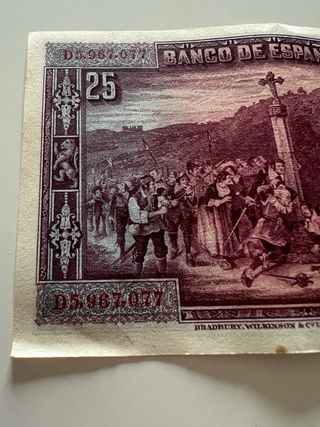 Billete 25 Pesetas España 1928