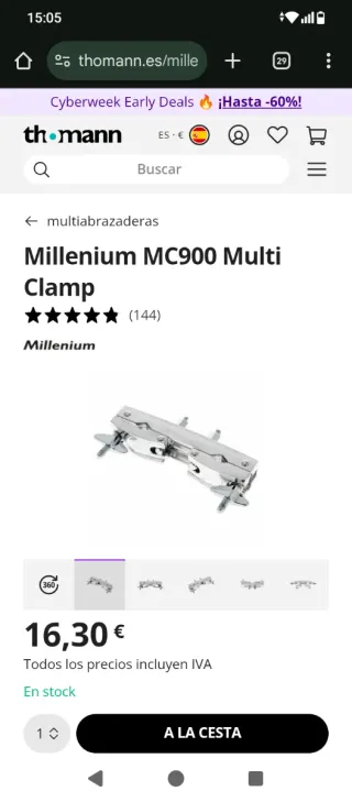 Pedal controlador hi-hat/bombo switch