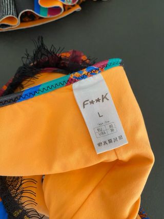 Bikini batik F**K monospalla