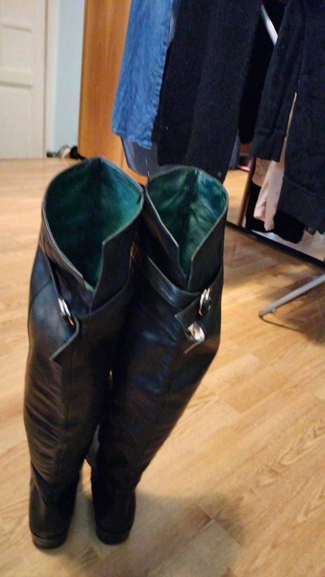 Stivali alti neri donna