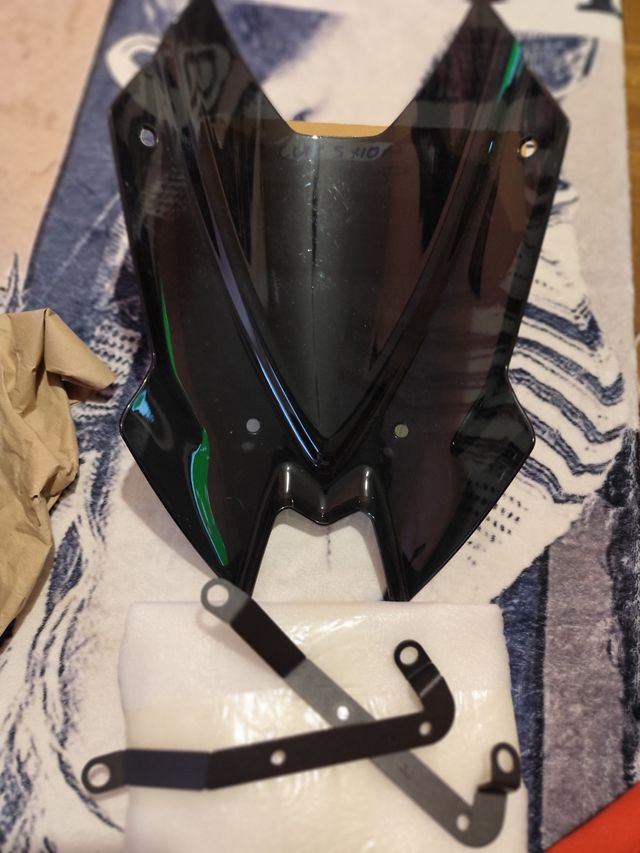 Cúpula moto negra - Parabrisas