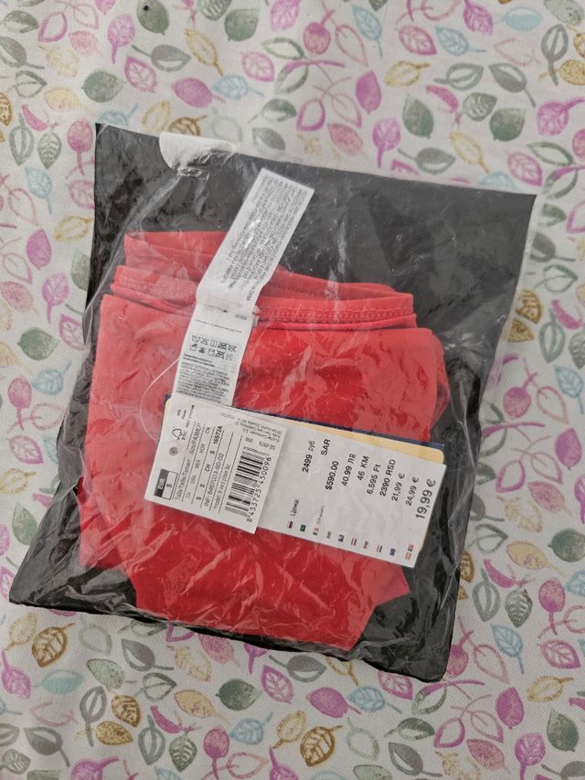 Braga bikini roja Verão.