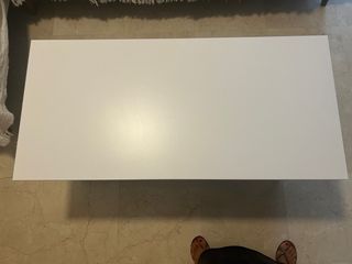 Mesa centro blanca elevable