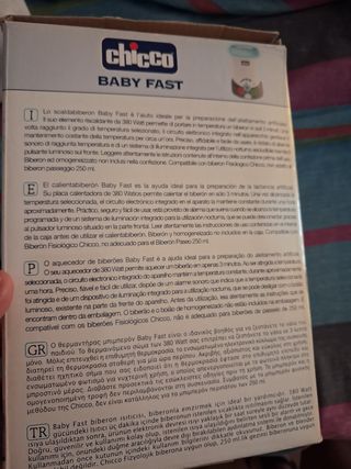 Calienta biberones Chicco Baby Fast