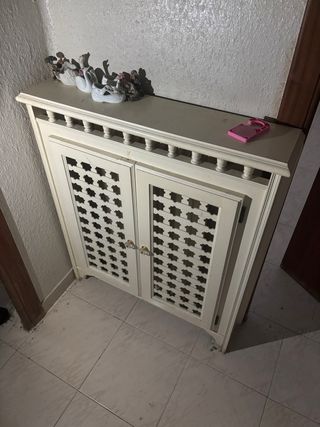 Mueble radiador blanco - Madera