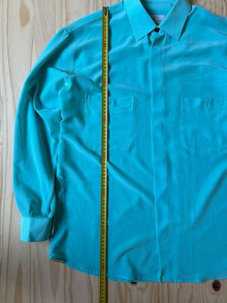 Camisa turquesa seda
