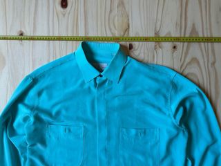 Camisa turquesa seda