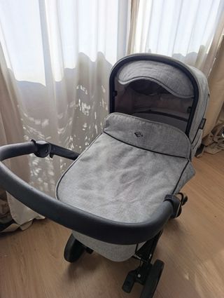 Carricoche + Silleta Bebecar Prow Gris