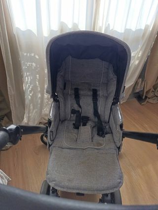 Carricoche + Silleta Bebecar Prow Gris