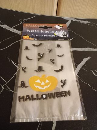 Set buste sacchetti di plastica Halloween nuovo