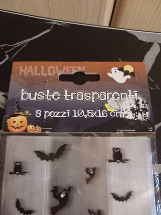 Set buste sacchetti di plastica Halloween nuovo